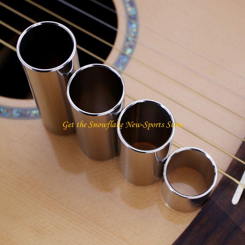 Guitar Slide Tube - Controle deslizante cilíndrico aço inoxidável e56d,