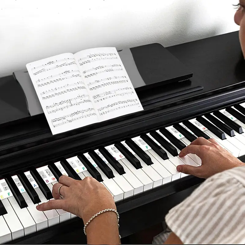 Keyboard Piano 61 Key - Adesivos de Notas para Teclado de