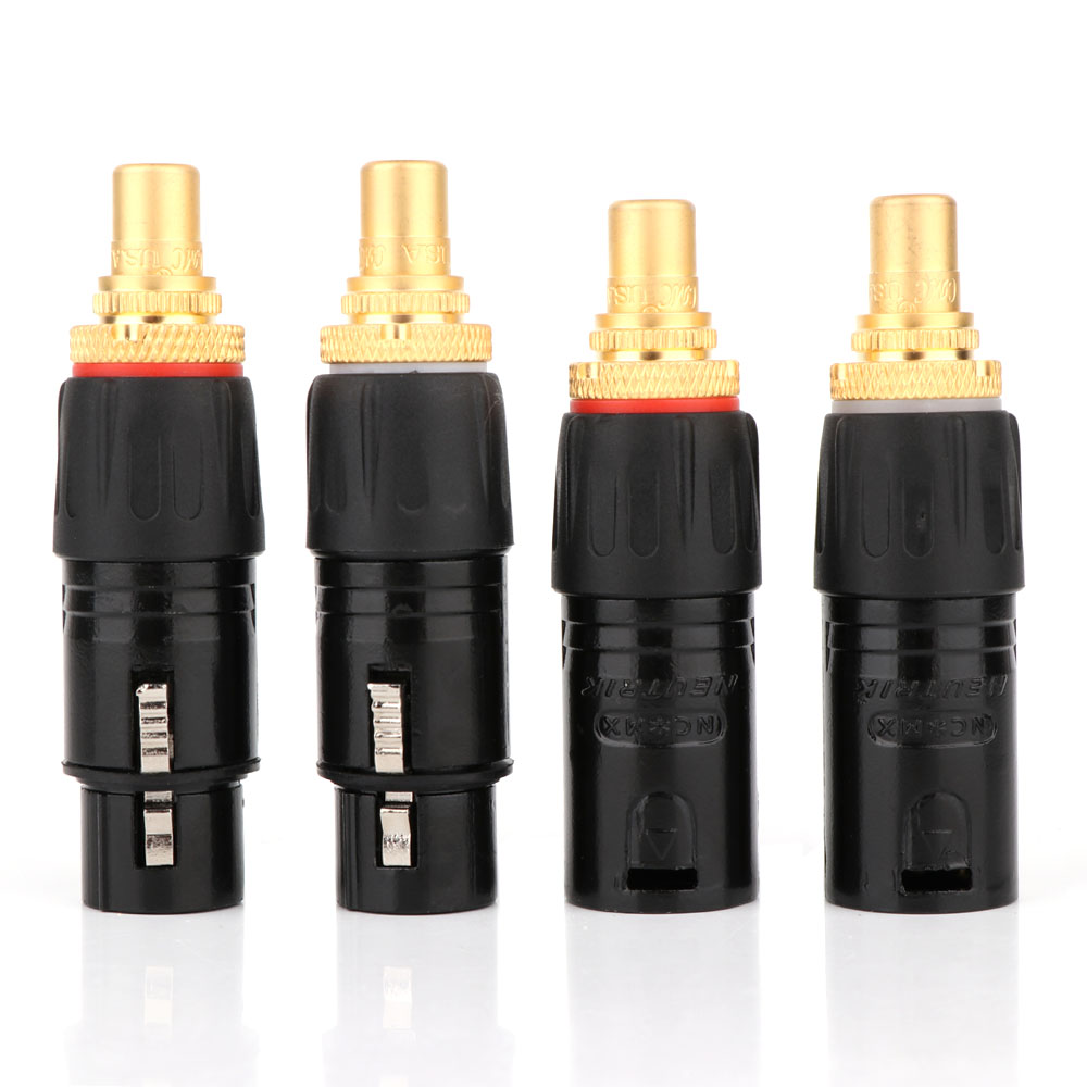 Cable Xlr Balanced - 2pc neutrik xlr macho para rca