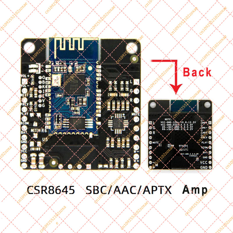 Audio X Music - Módulo Amplificador de Áudio DC 12V/5V