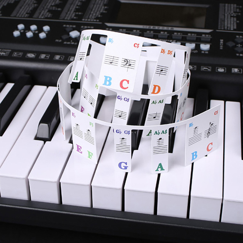 Keyboard Piano 61 Key - Adesivos de teclado de piano 88/61
