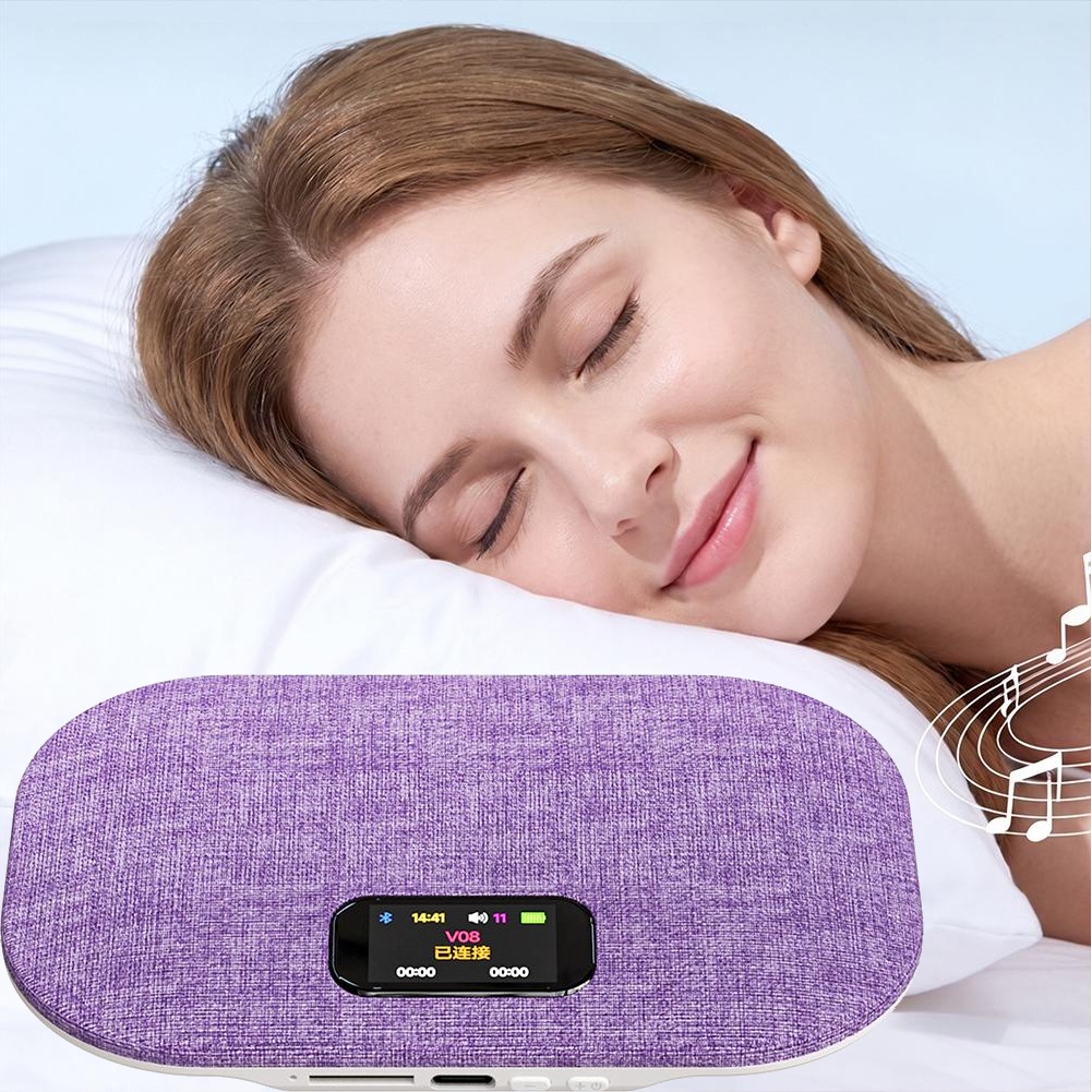 Audio Music To Lyrics - Almofada com Alto-falante para Dormir, Multifuncional,