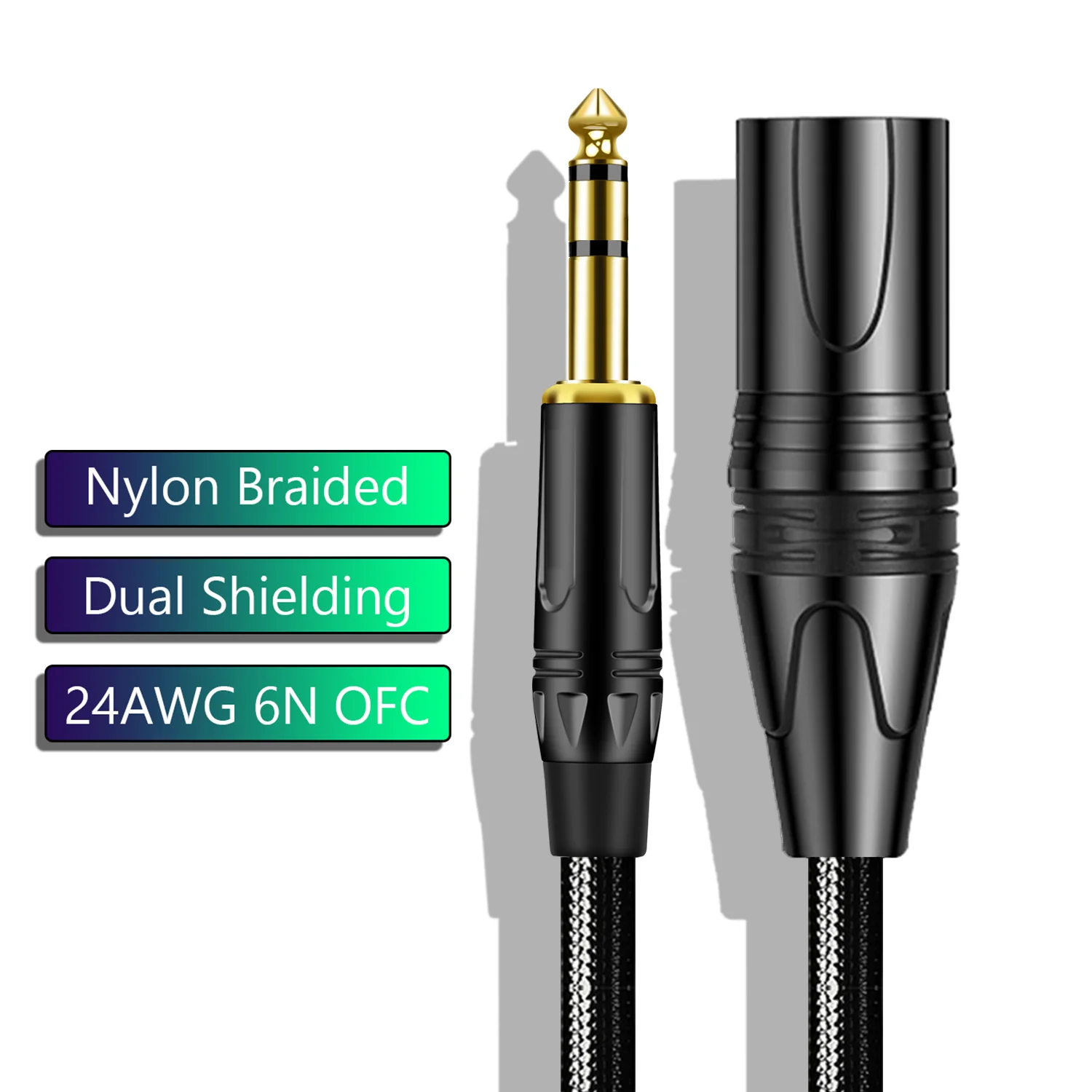 Cable Xlr Balanced - XLR macho para cabo balanceado masculino,
