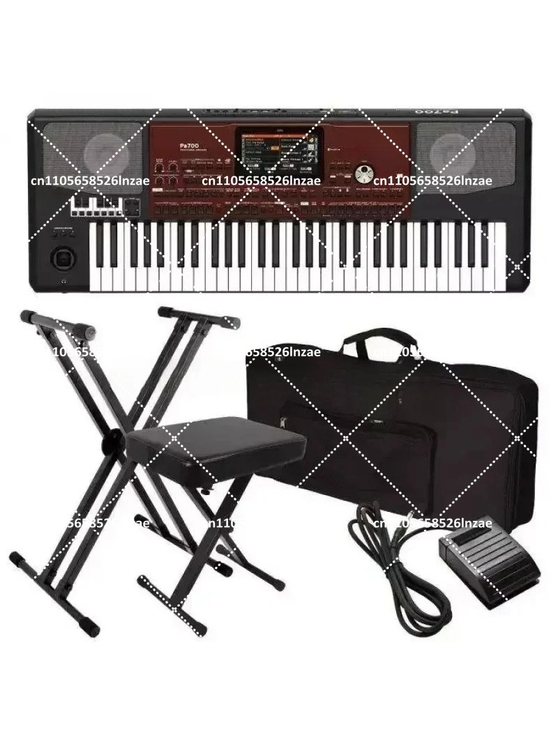 Keyboard Piano 61 Key - Teclado Arranjador Profissional com Tela Sensível