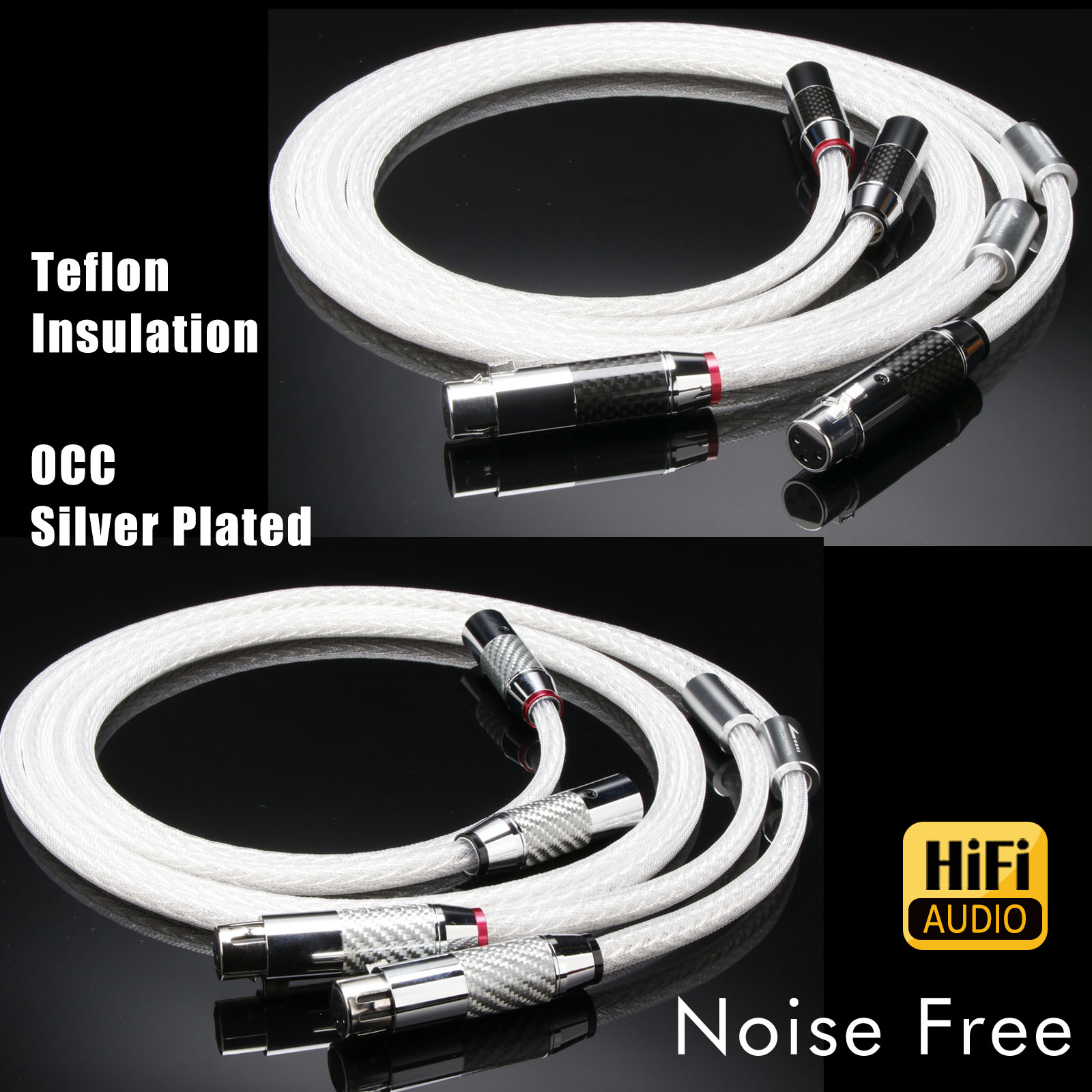 Cable Xlr Balanced - Par de Cabos XLR 7N OCC