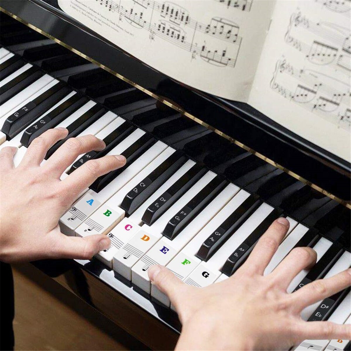 Keyboard Piano 61 Key - Adesivos para Teclado de Piano para