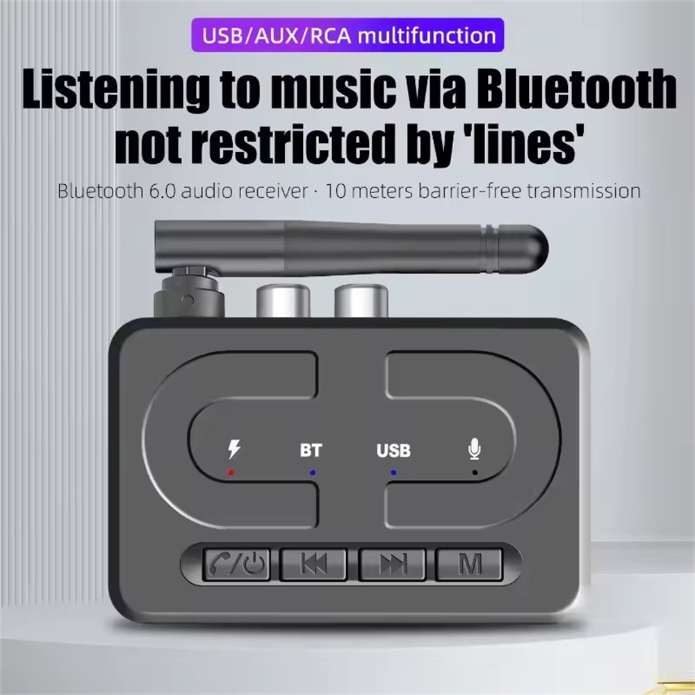 Audio Hd Music - Receptor de Áudio Bluetooth 6.0 USB