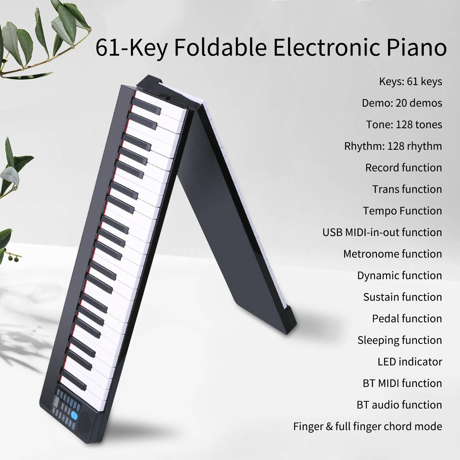 Piano eletrônico dobrável de 6 - Keyboard Piano 61 Key avaliação e preço