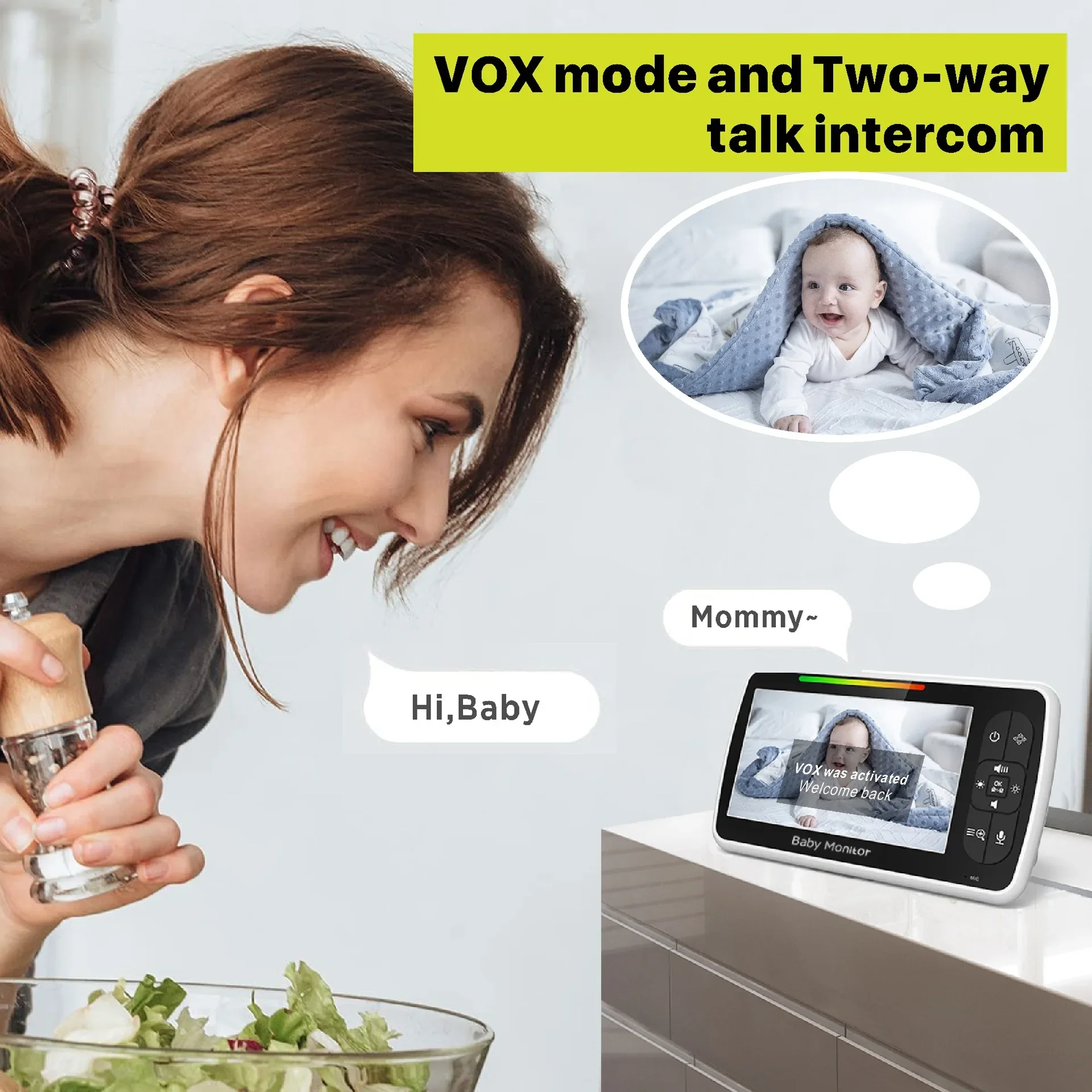 Monitor de vídeo para bebés de - Audio Hd Music avaliação e preço