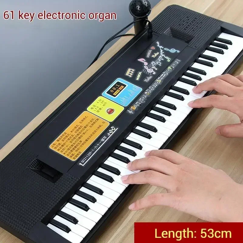 Teclado eletrônico infantil, p - Keyboard Piano 61 Key avaliação e preço