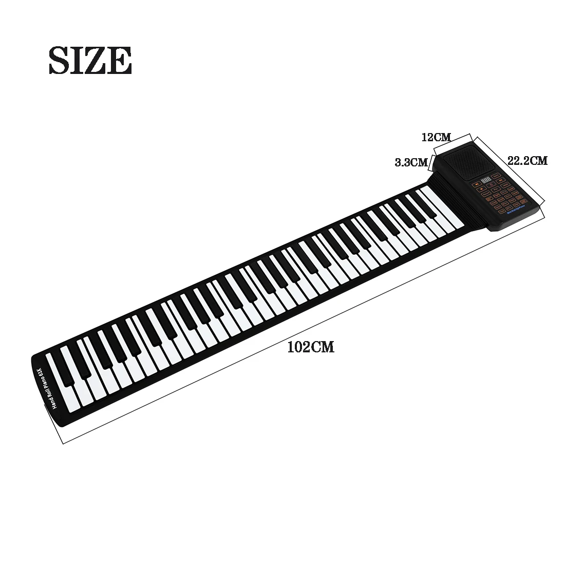 Piano portátil de silicone com - Keyboard Piano 61 Key avaliação e preço