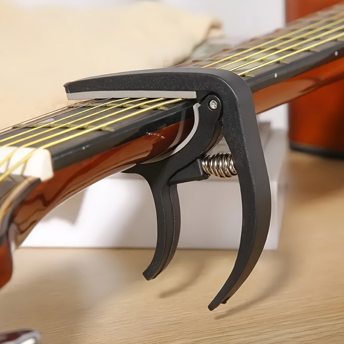 Capotraste de Madeira Durável  - Guitar Capo Clip avaliação e preço