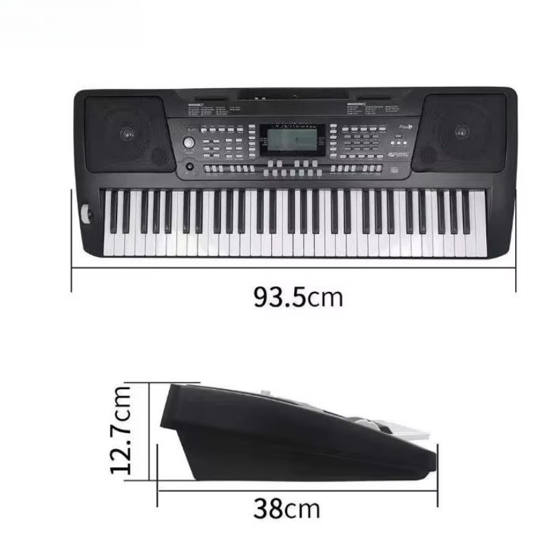 Teclado de Piano Elétrico Prof - Keyboard Piano 61 Key avaliação e preço