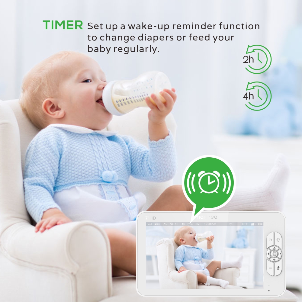 Monitor de vídeo HD para bebés - Audio Hd Music avaliação e preço