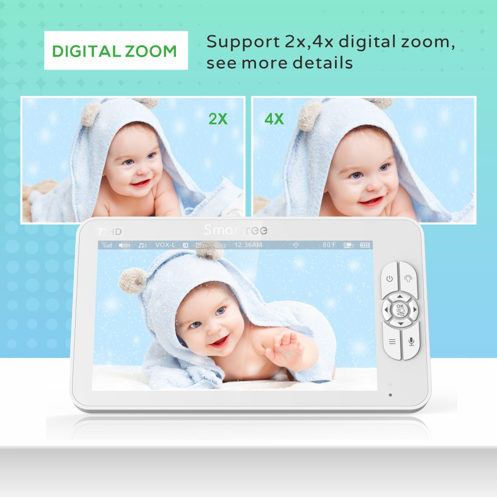 Monitor de vídeo HD para bebés - Audio Hd Music avaliação e preço