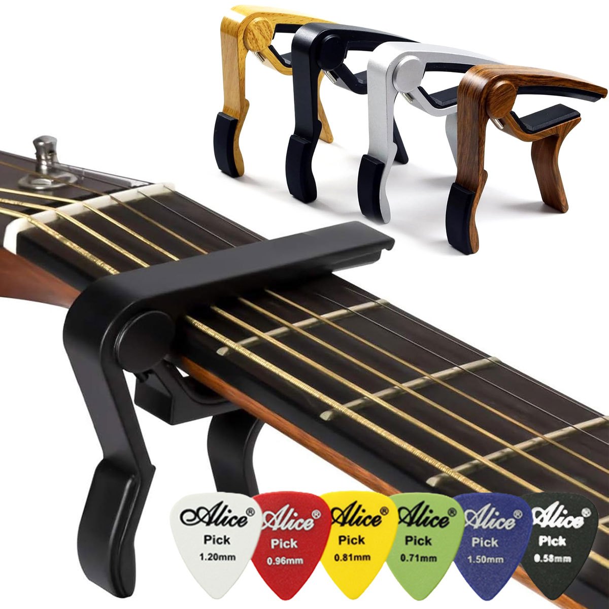 Capotraste de Guitarra de Liga - Guitar Capo Clip avaliação e preço