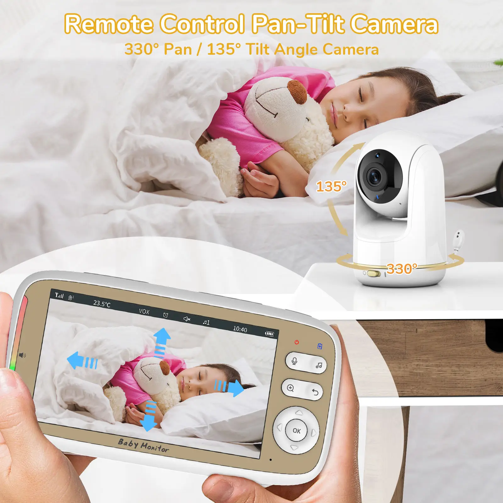 Monitor de Bebê de 5 Polegadas - Audio Hd Music avaliação e preço